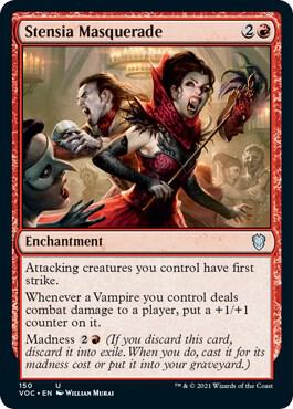 Stensia Masquerade card from Commander: Innistrad: Crimson Vow