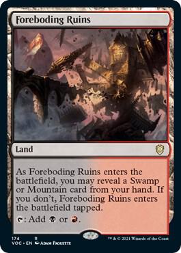 Foreboding Ruins card from Commander: Innistrad: Crimson Vow