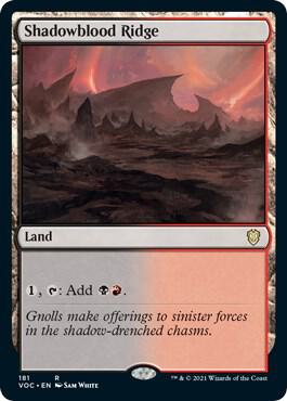 Shadowblood Ridge card from Commander: Innistrad: Crimson Vow