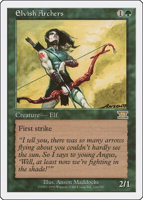 Elvish Archers card from Classic Sixth Edition
