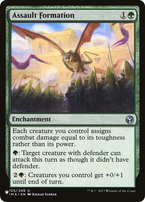 Assault Formation card from The List Reprints