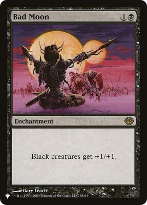 Bad Moon (DDD) card from The List Reprints