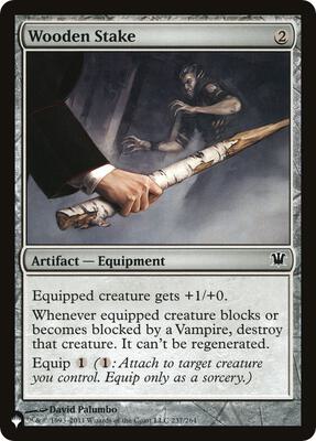 Wooden Stake card from The List Reprints