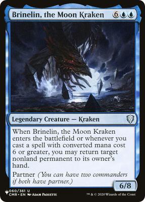 Brinelin, the Moon Kraken card from The List Reprints