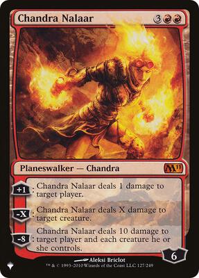 Chandra Nalaar card from The List Reprints