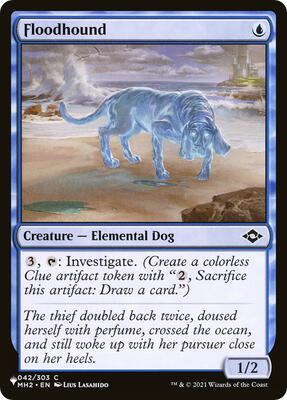 Floodhound card from The List Reprints