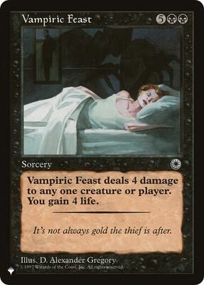 Vampiric Feast card from The List Reprints
