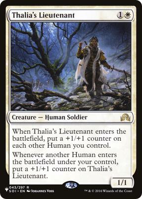 Thalia's Lieutenant card from The List Reprints