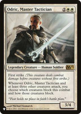 Odric, Master Tactician card from The List Reprints