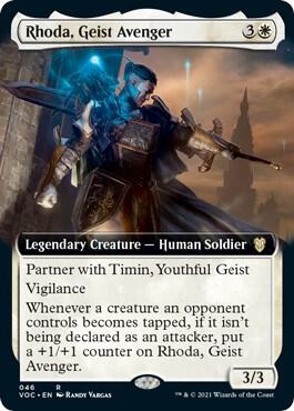 Rhoda, Geist Avenger (Extended Art) card from Commander: Innistrad: Crimson Vow