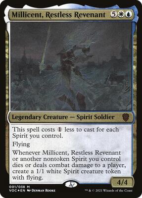 Millicent, Restless Revenant (Display Commander) - Thick Stock card from Commander: Innistrad: Crimson Vow