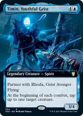 Timin, Youthful Geist (Extended Art) card from Commander: Innistrad: Crimson Vow