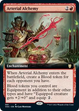 Arterial Alchemy (Extended Art) card from Commander: Innistrad: Crimson Vow