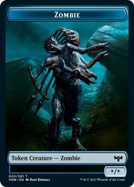 Zombie Token (005) card from Innistrad: Crimson Vow