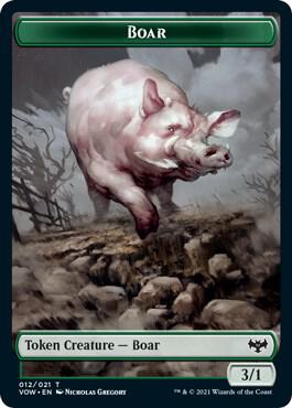 Boar Token card from Innistrad: Crimson Vow