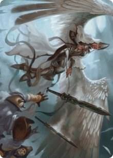 Angelic Quartermaster Art Card card from Art Series: Innistrad: Crimson Vow