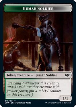 Human Soldier Token card from Innistrad: Crimson Vow