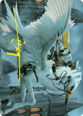 Gryff Rider Art Card (Gold-Stamped Signature) card from Art Series: Innistrad: Crimson Vow