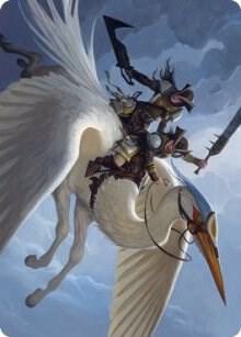 Gryffwing Cavalry Art Card card from Art Series: Innistrad: Crimson Vow
