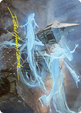 Hallowed Haunting Art Card (Gold-Stamped Signature) card from Art Series: Innistrad: Crimson Vow