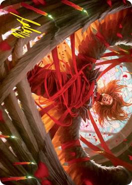 Sigarda's Imprisonment Art Card (Gold-Stamped Signature) card from Art Series: Innistrad: Crimson Vow