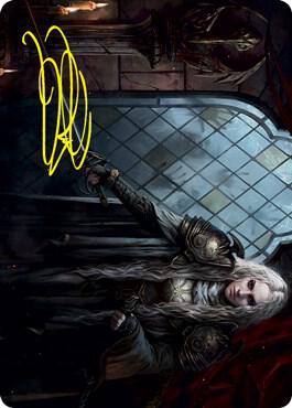 Thalia, Guardian of Thraben Art Card (Gold-Stamped Signature) card from Art Series: Innistrad: Crimson Vow