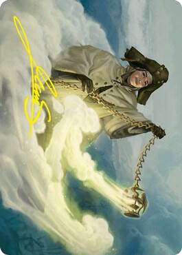 Traveling Minister Art Card (Gold-Stamped Signature) card from Art Series: Innistrad: Crimson Vow