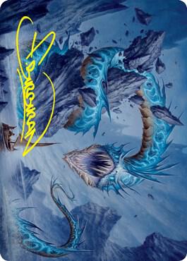 Biolume Serpent Art Card (Gold-Stamped Signature) card from Art Series: Innistrad: Crimson Vow