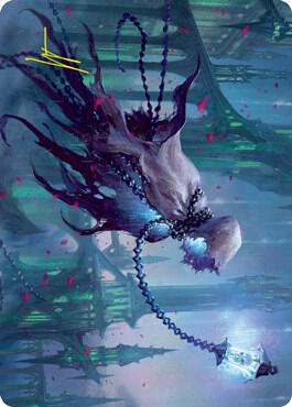 Wanderlight Spirit Art Card (Gold-Stamped Signature) card from Art Series: Innistrad: Crimson Vow