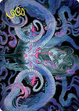 Demonic Bargain Art Card (Gold-Stamped Signature) card from Art Series: Innistrad: Crimson Vow