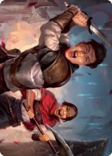 Daybreak Combatants Art Card card from Art Series: Innistrad: Crimson Vow