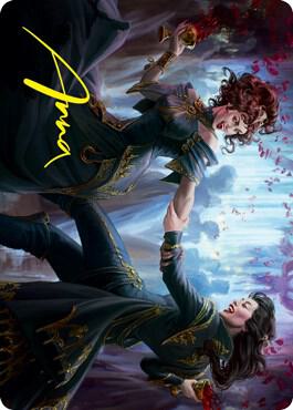 Falkenrath Celebrants (43/81) Art Card (Gold-Stamped Signature) card from Art Series: Innistrad: Crimson Vow