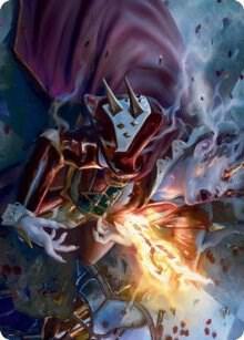 Flame-Blessed Bolt Art Card card from Art Series: Innistrad: Crimson Vow