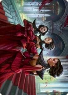 Olivia's Attendants Art Card card from Art Series: Innistrad: Crimson Vow