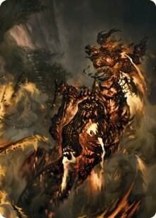 Pyre Spawn Art Card card from Art Series: Innistrad: Crimson Vow