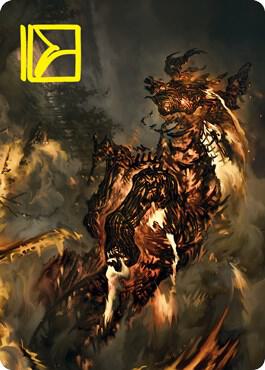 Pyre Spawn Art Card (Gold-Stamped Signature) card from Art Series: Innistrad: Crimson Vow