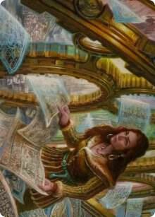 Cartographer's Survey Art Card card from Art Series: Innistrad: Crimson Vow