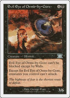 Evil Eye of Orms-by-Gore card from Classic Sixth Edition