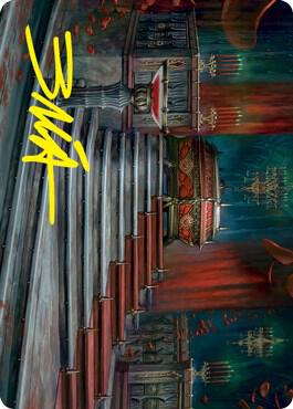 Edgar Markov's Coffin Art Card (Gold-Stamped Signature) card from Art Series: Innistrad: Crimson Vow