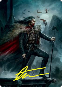 Dracula, Blood Immortal Art Card (Gold-Stamped Signature) card from Art Series: Innistrad: Crimson Vow