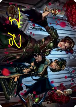 Falkenrath Celebrants (73/81) Art Card (Gold-Stamped Signature) card from Art Series: Innistrad: Crimson Vow