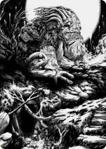Grolnok, the Omnivore Art Card card from Art Series: Innistrad: Crimson Vow