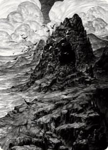 Mountain Art Card card from Art Series: Innistrad: Crimson Vow
