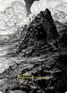 Mountain Art Card (Gold-Stamped Signature) card from Art Series: Innistrad: Crimson Vow