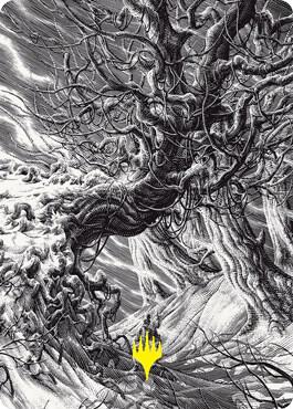 Forest Art Card (Gold-Stamped) card from Art Series: Innistrad: Crimson Vow