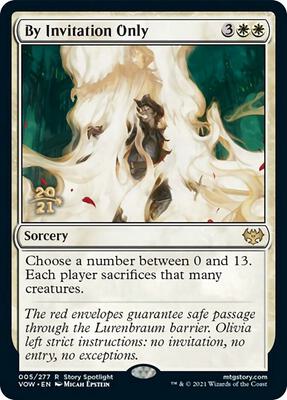 By Invitation Only card from Prerelease Cards