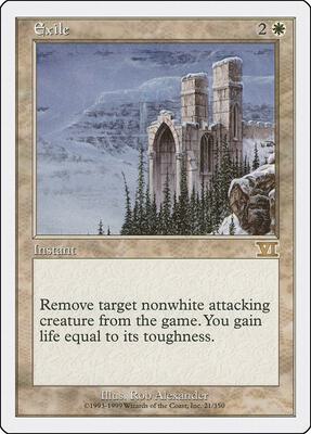 Exile card from Classic Sixth Edition
