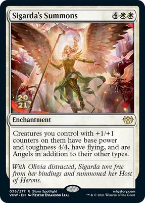 Sigarda's Summons card from Prerelease Cards