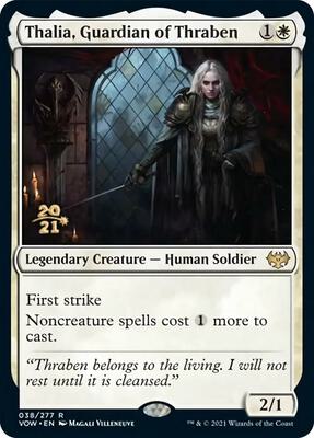 Thalia, Guardian of Thraben card from Prerelease Cards