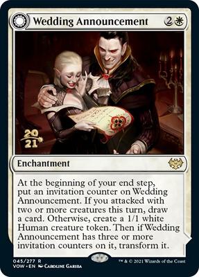 Wedding Announcement card from Prerelease Cards